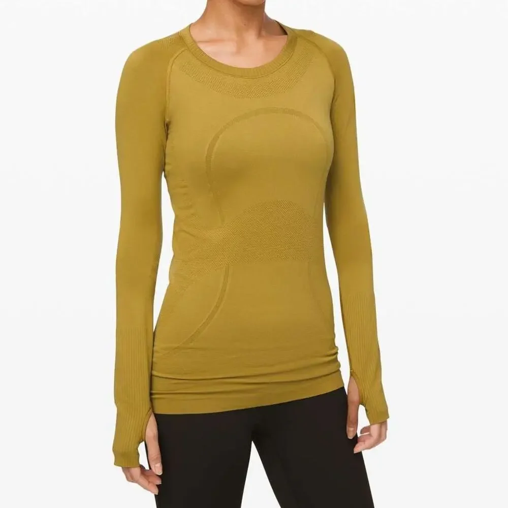 Lululemon Swiftly Tech Long Sleeve Crew Grape Leaf Mesh Silverescent LS Run